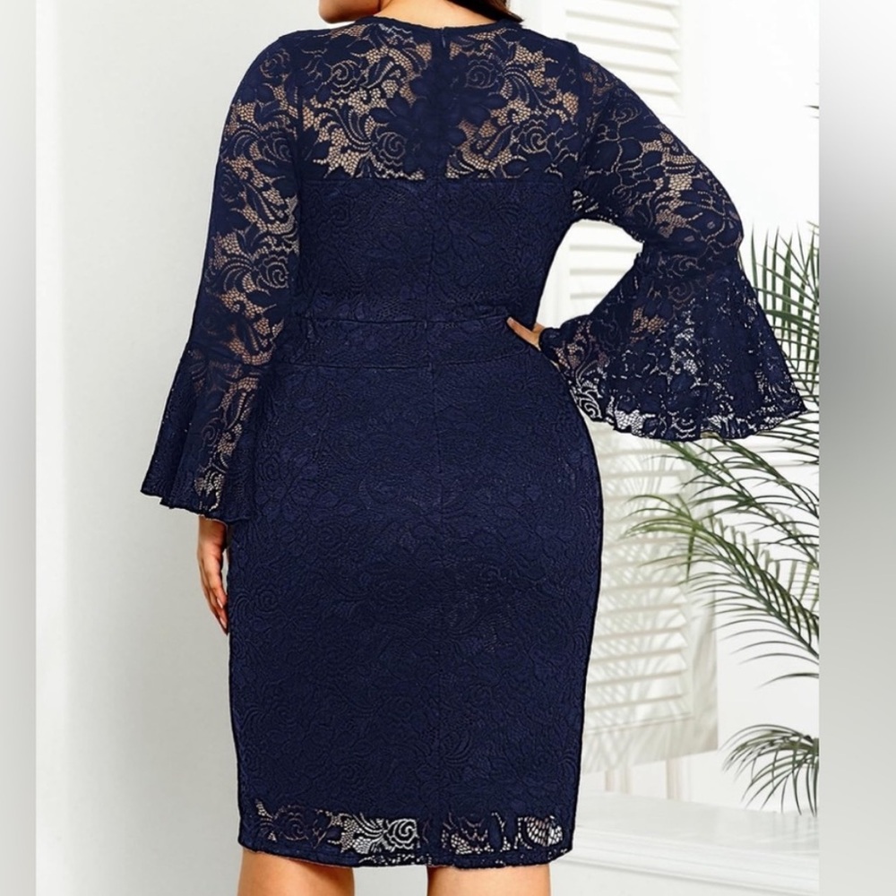 NWT Navy blue lace dress